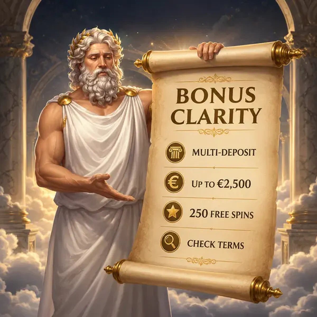 Waardige god houdt bonusvoorwaarden scroll bij LiraSpin, transparantie in welkomstaanbiedingen